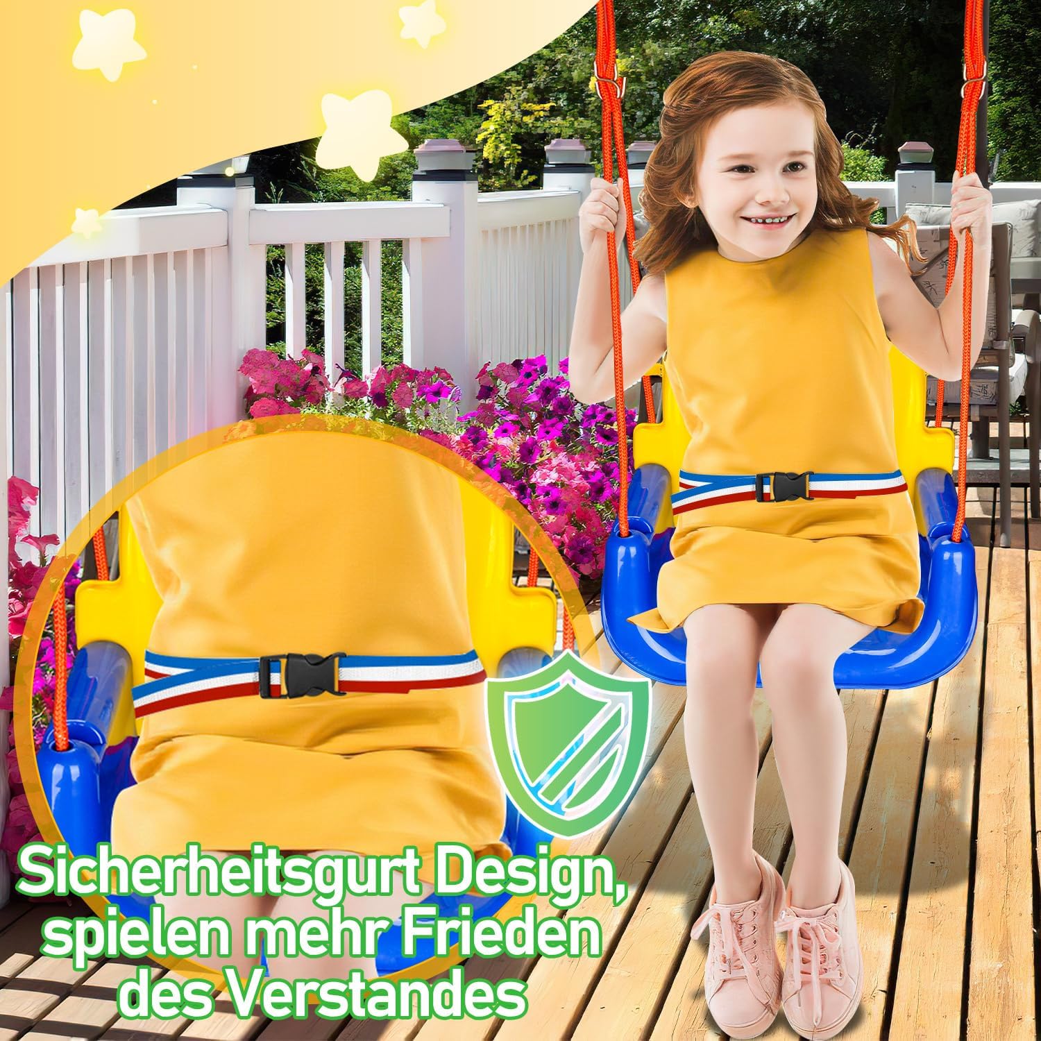 Detalle 2 de Ansobea Babyschaukel 3-in-1 50 kg