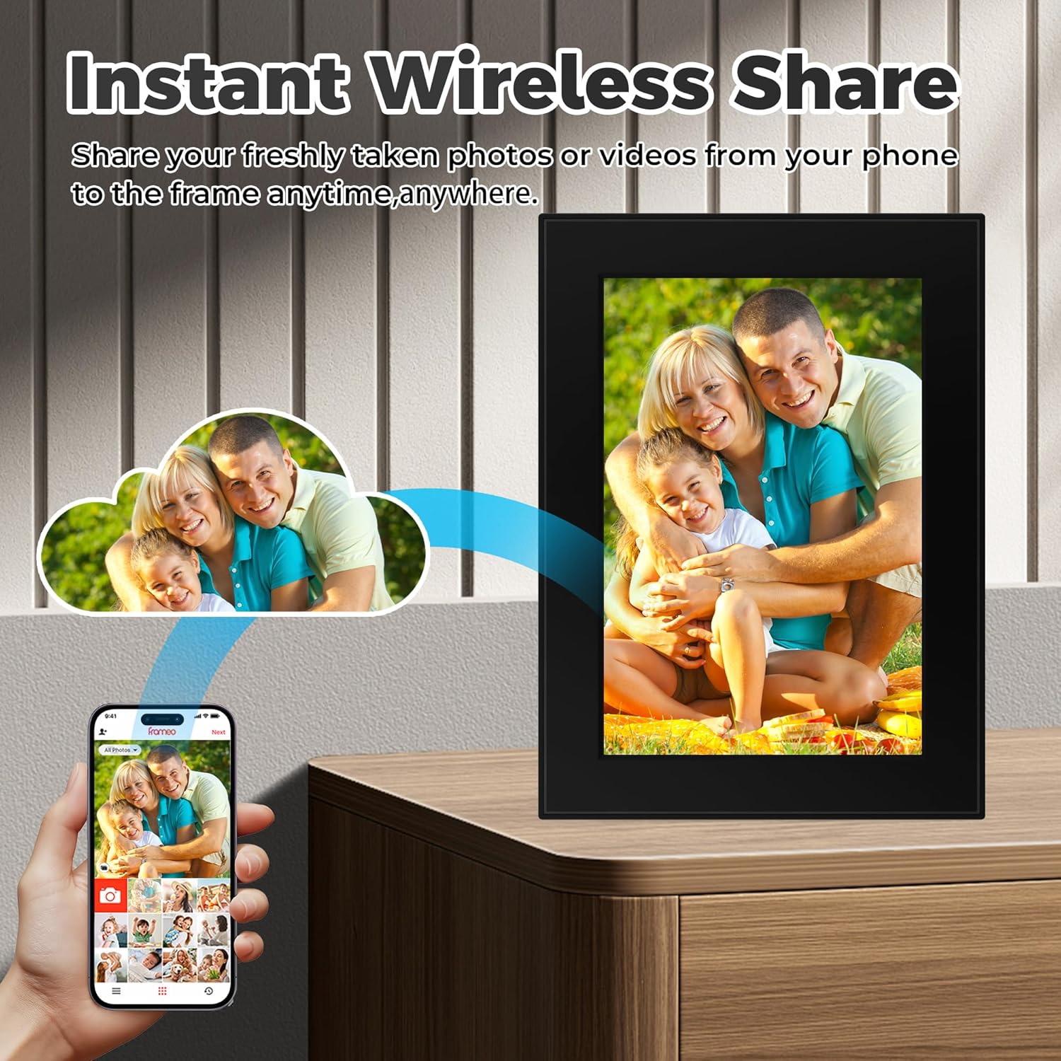 Thumbnail 5 de Frameo 10.1 Inch Digital Photo Frame 32GB