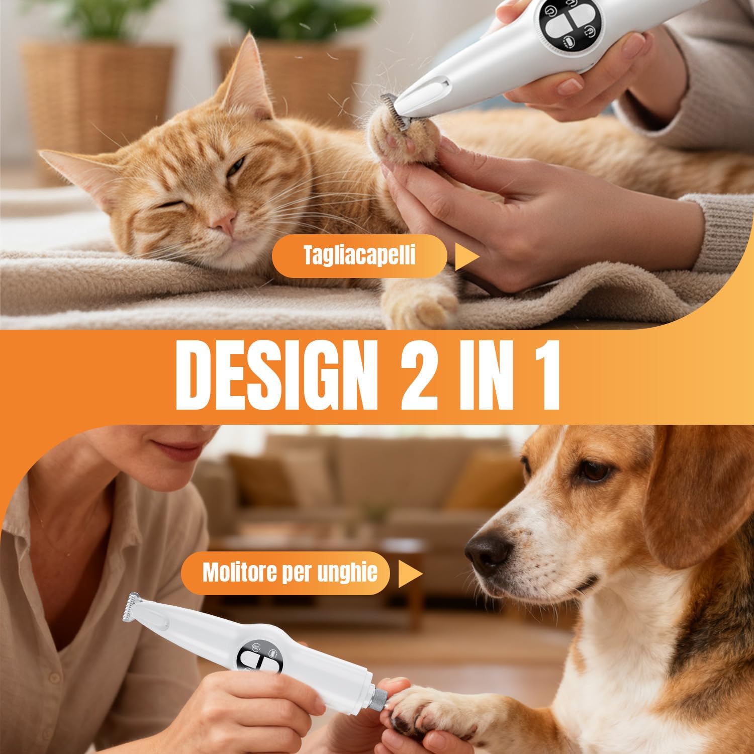 Detalle 2 de Mcbazel Kit di Toelettatura Elettrico 2-in-1 🐾