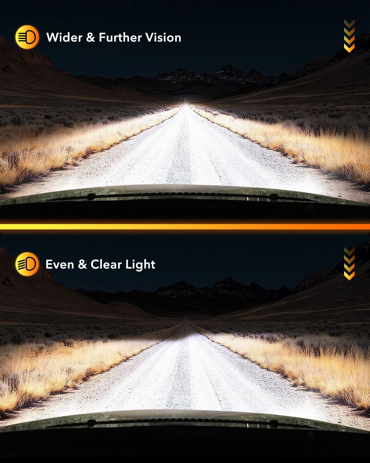 Detalle de OXILAM 9005 LED bulbs 6500K 4 pack