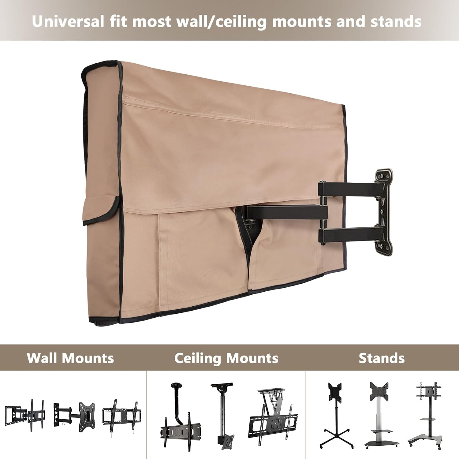 Detalle 2 de ULTCOVER Waterproof Outdoor TV Cover for 60-65 inch