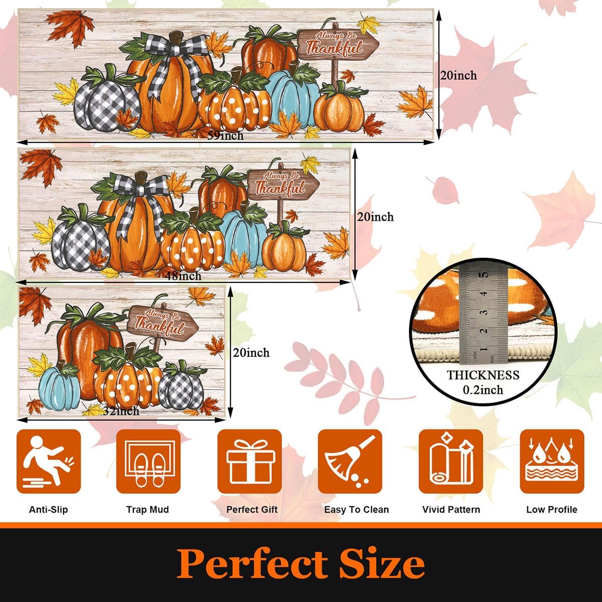 Detalle de U'Artlines Kitchen Rug Set of 3