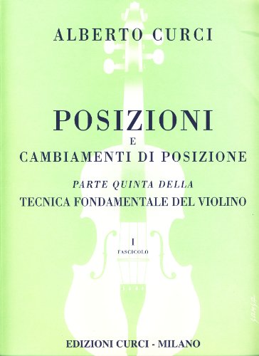 Detalle de Posizioni E Cambiamenti V.5 di Curci – Tecnica Fondamentale del Violino, Volume 5