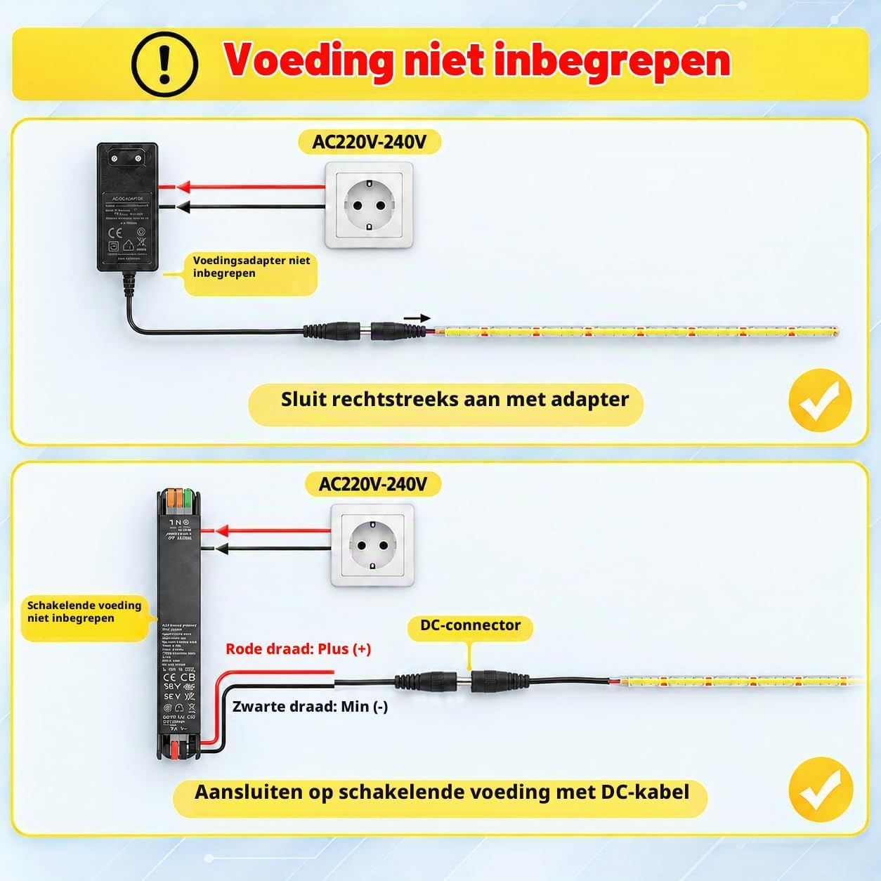 Detalle 2 de BERIXDEEP TT-F5KD-LD4D COB LED-strip 5 m, 2700 K, 480 leds/m, 24 V