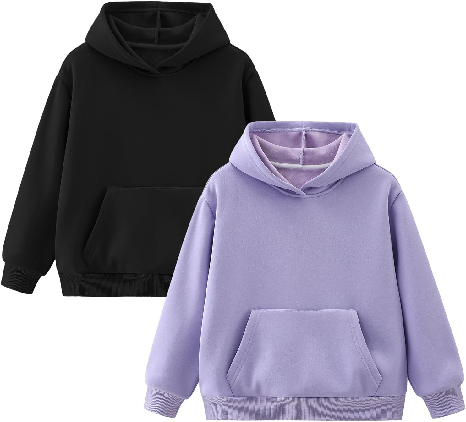 Detalle 2 de Hvididan Girls' Hoodie, Fleece-Lined