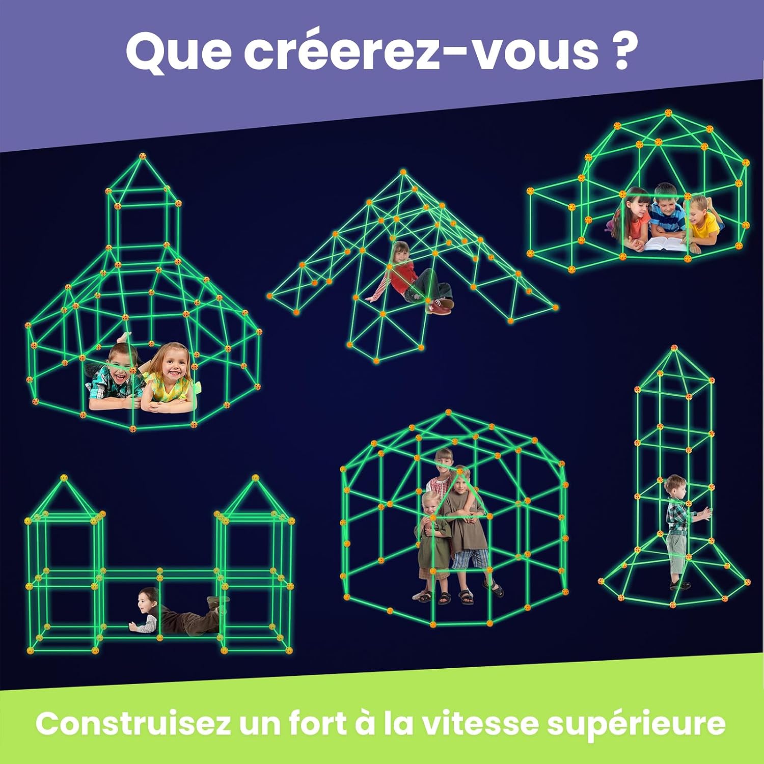 Thumbnail 4 de Tiny Land Kit Fort lumineux 130 pièces