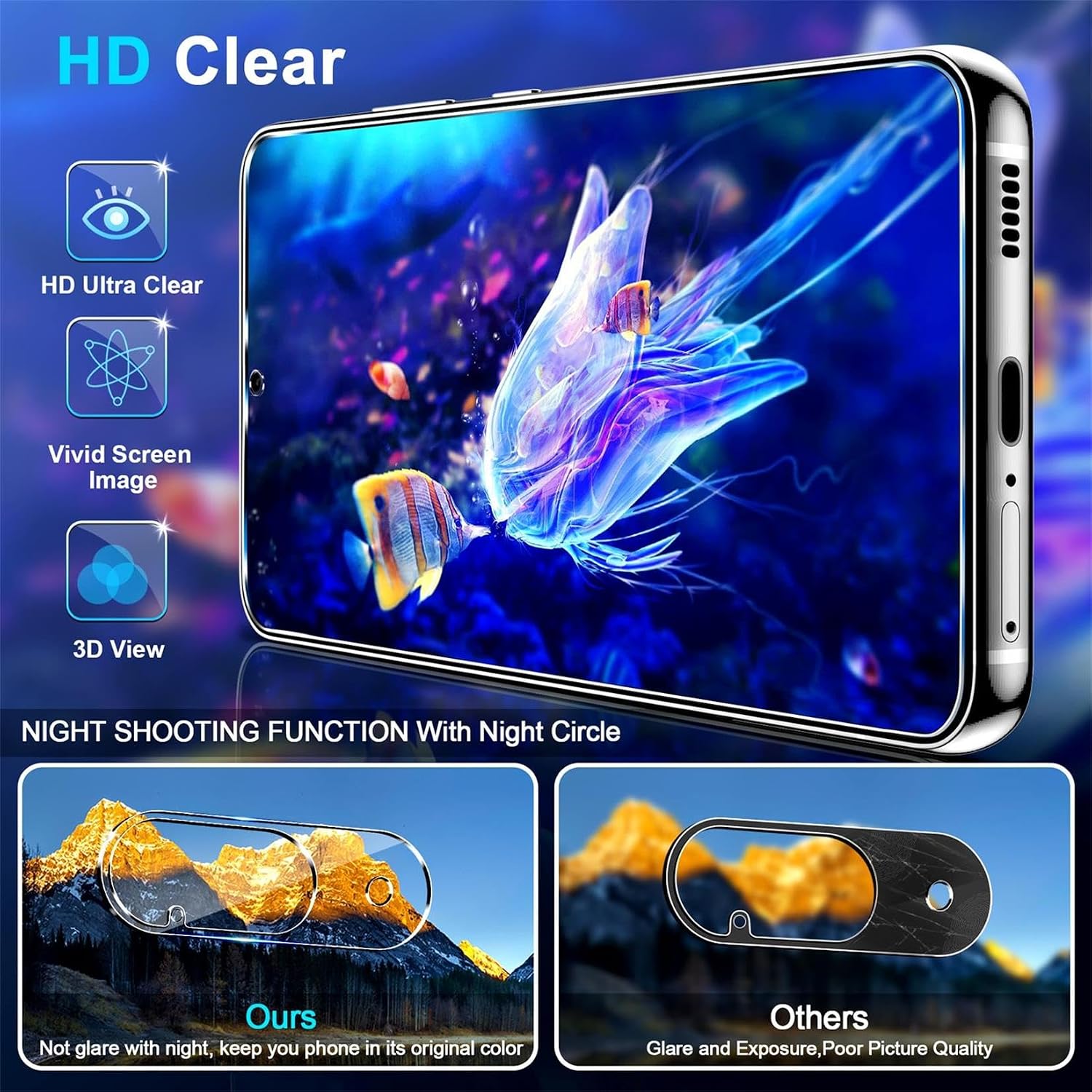 Thumbnail 2 de Google Pixel 10 6.3" Tempered Glass Screen Protector Pack