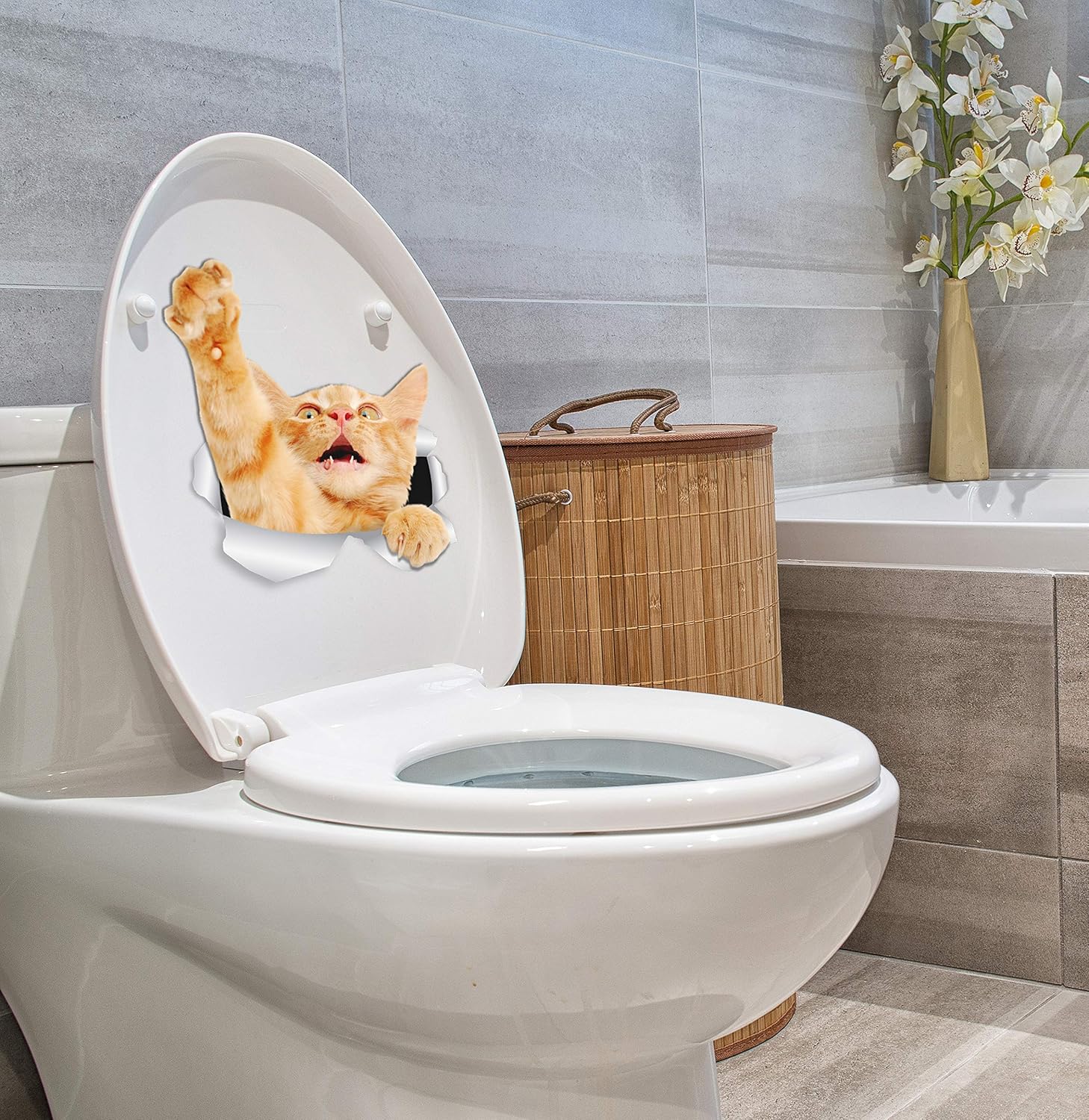 Thumbnail 2 de Ginger Cat Wall Decals - 2 Pack (Orange) by Winston & Bear Gifts