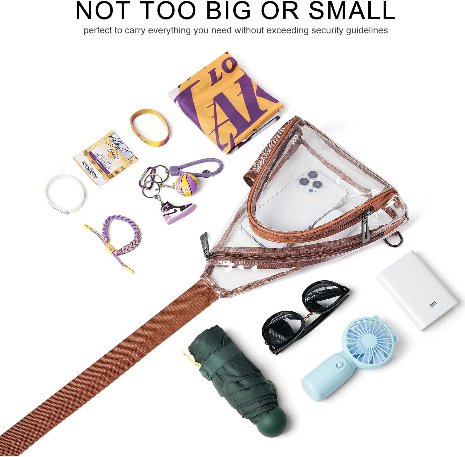 Thumbnail 3 de LATMAP 7L Clear Waist Bag for Men & Women (Stadium-Approved Crossbody Belt Bag)