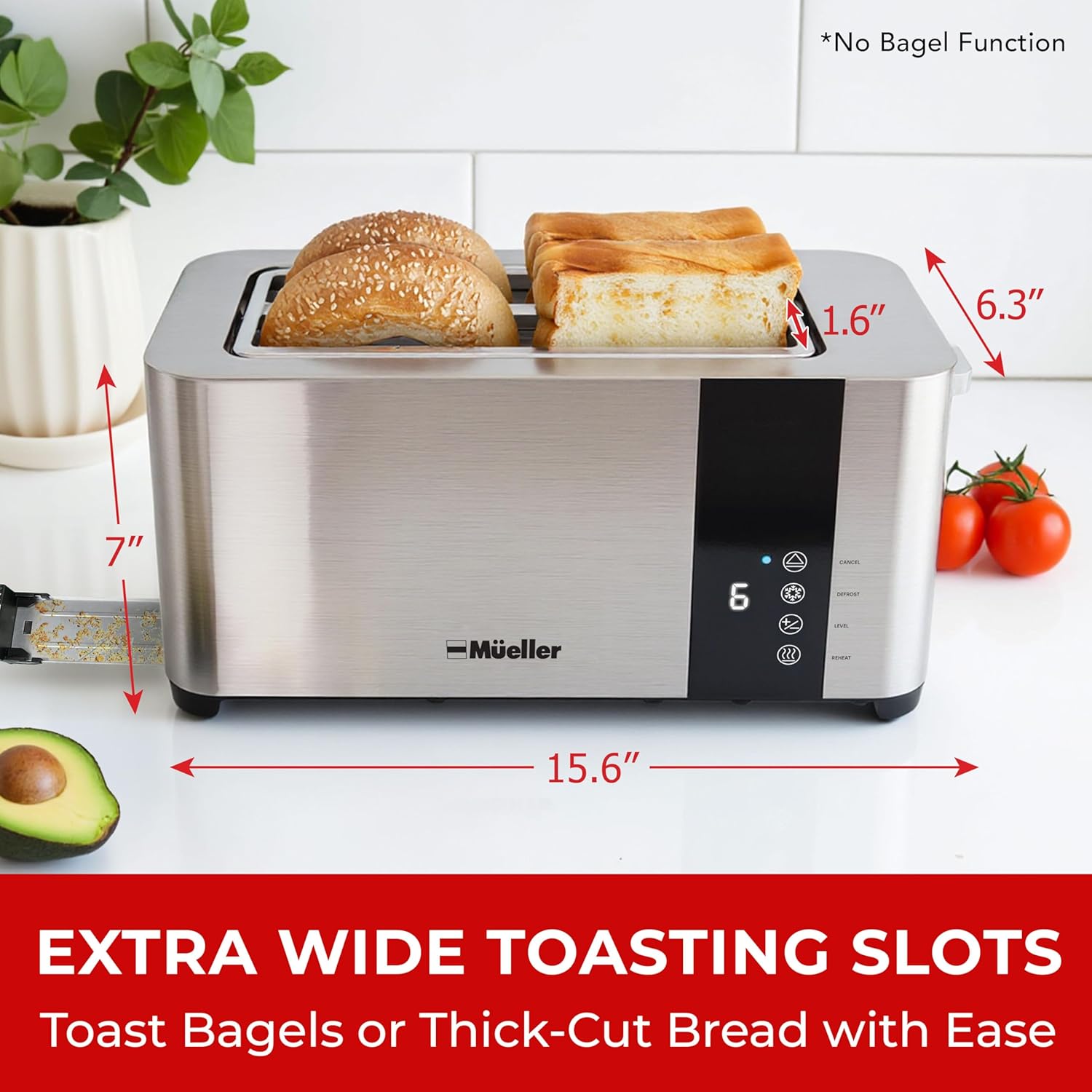 Detalle 2 de Mueller UltraToast 4-Slice Toaster 🍞