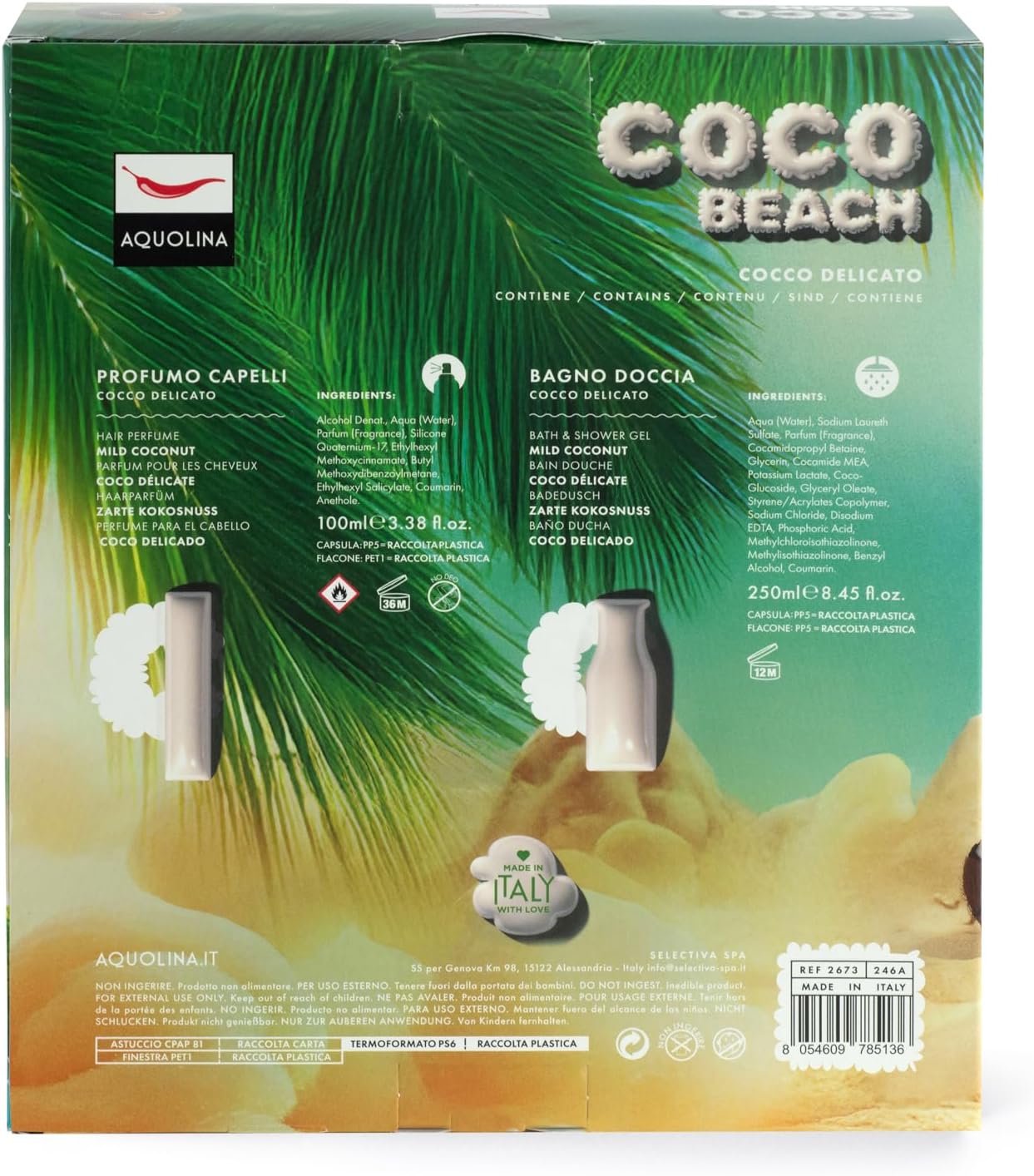 Thumbnail 1 de Aquolina Cofanetto Cocco Delicato 100 ml 🌴