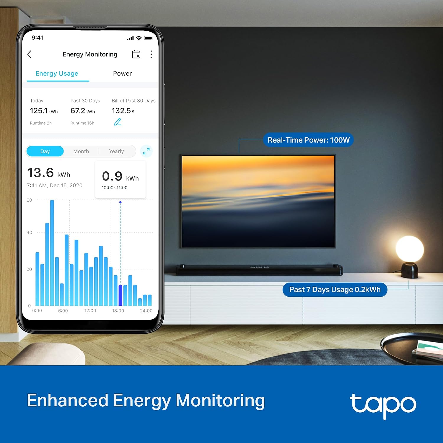 Detalle de NEW Tapo TP11 (4-pack) Smart Plug with Energy Monitoring