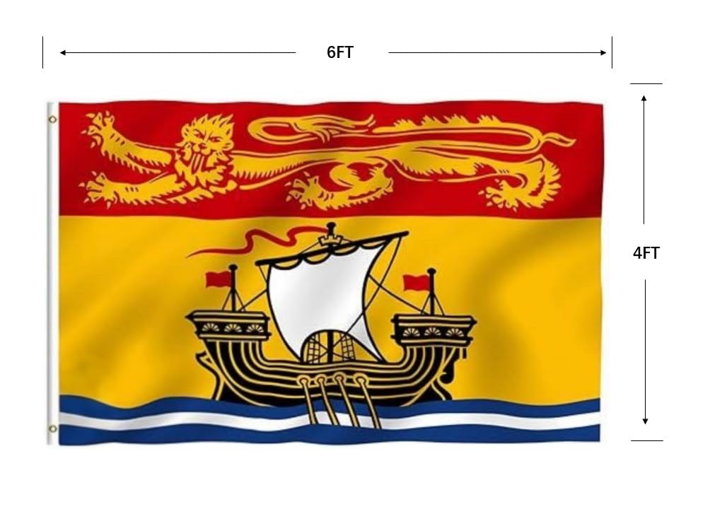 Detalle de TTRNNHM New Brunswick flag 4x6 FT