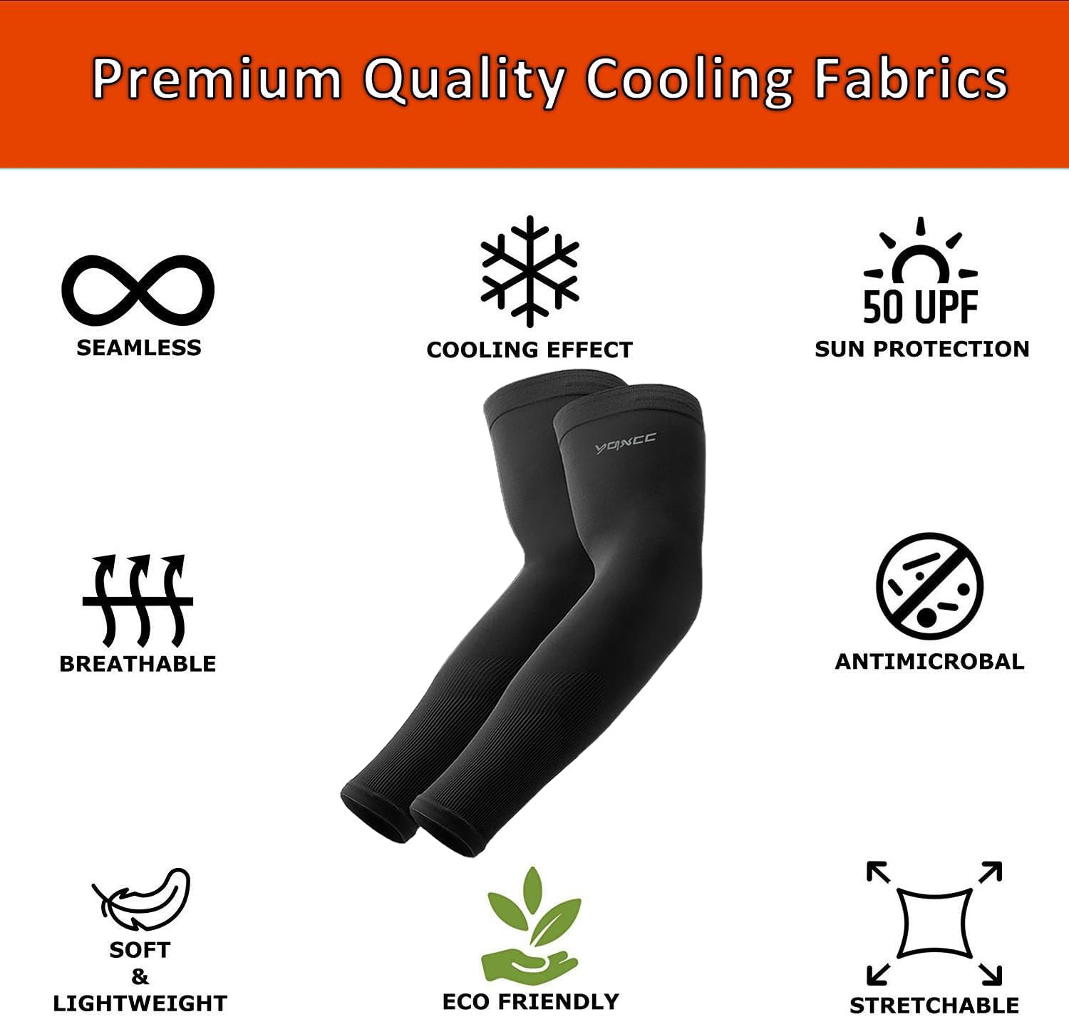 Thumbnail 4 de YQXCC 4 Pairs Arm Sleeves: Cooling UV Sun Protection for All‑Round Sports