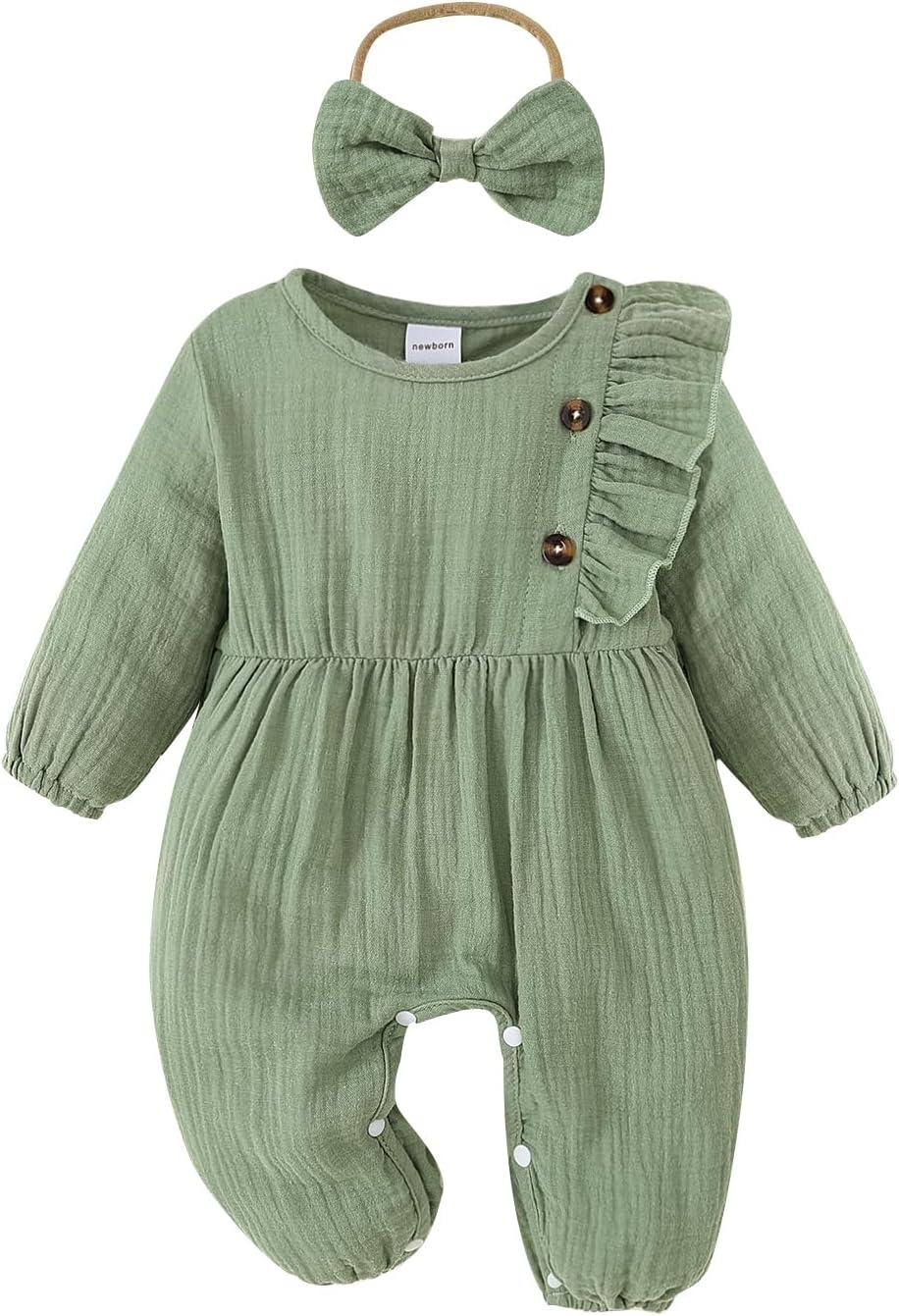 Detalle de Twosya Baby Girl Romper in Cotton