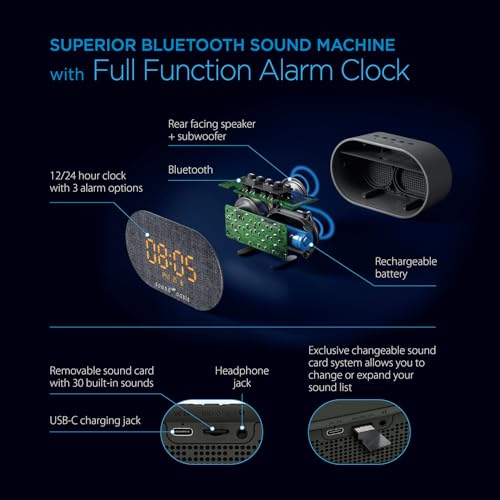 Detalle de Sound Oasis BST-150 Sleep Sound Therapy System with Alarm Clock