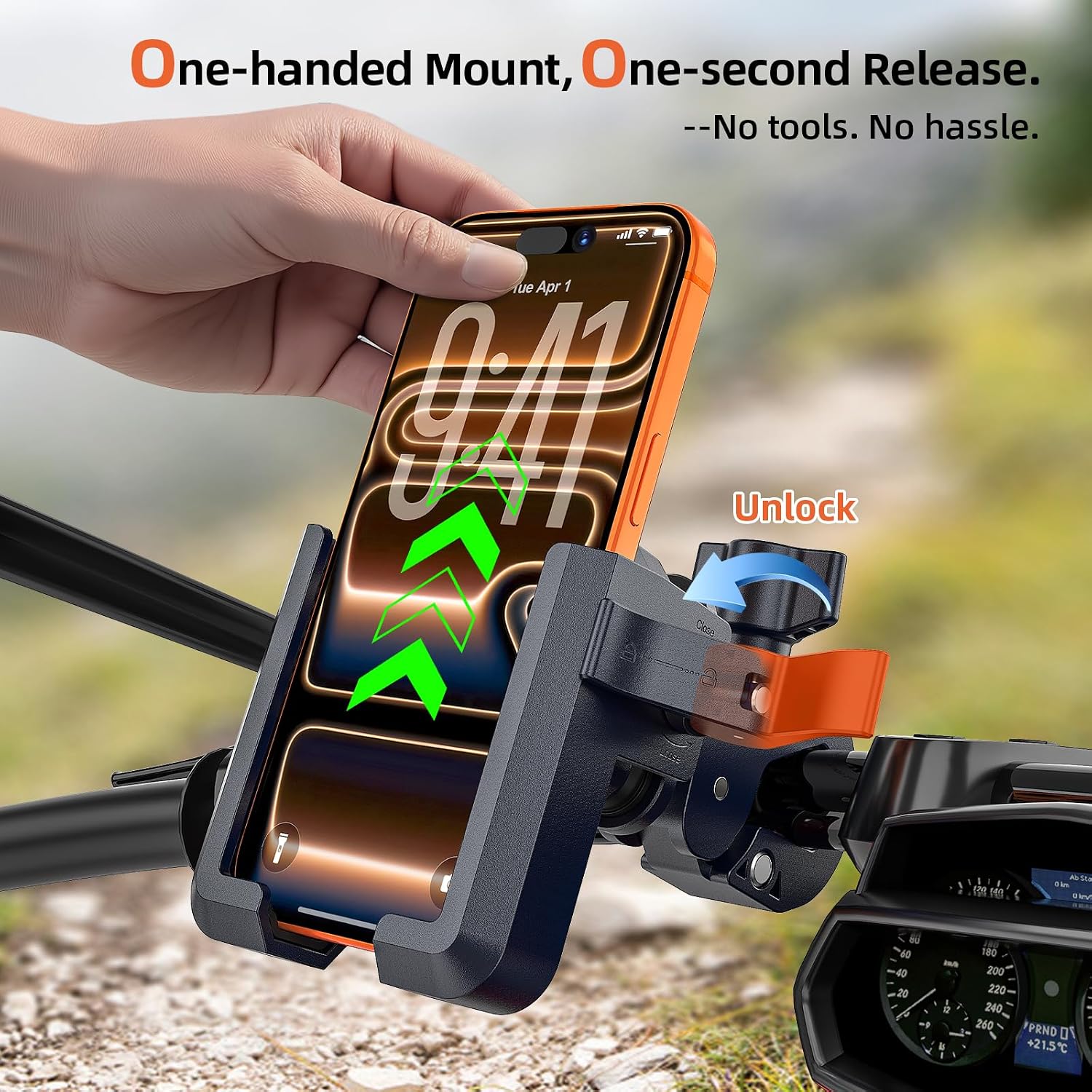 Thumbnail 4 de Marsrider All-New Motorcycle Phone Mount 98%