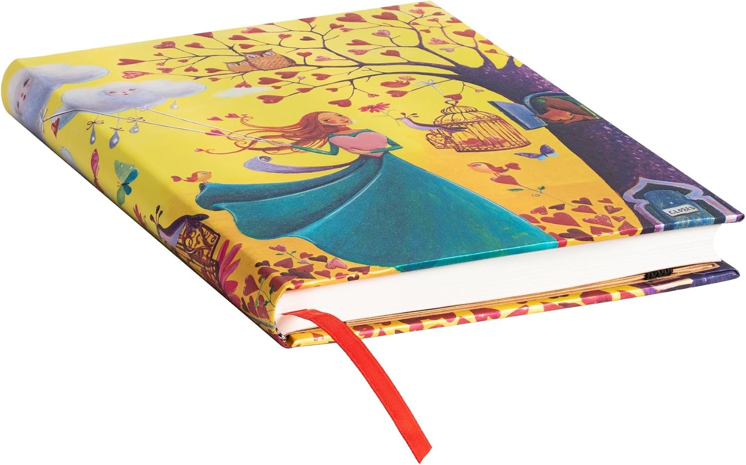 Detalle de Paperblanks PB7243-0 Midi-notitieboek met herfstbladeren en harde kaft