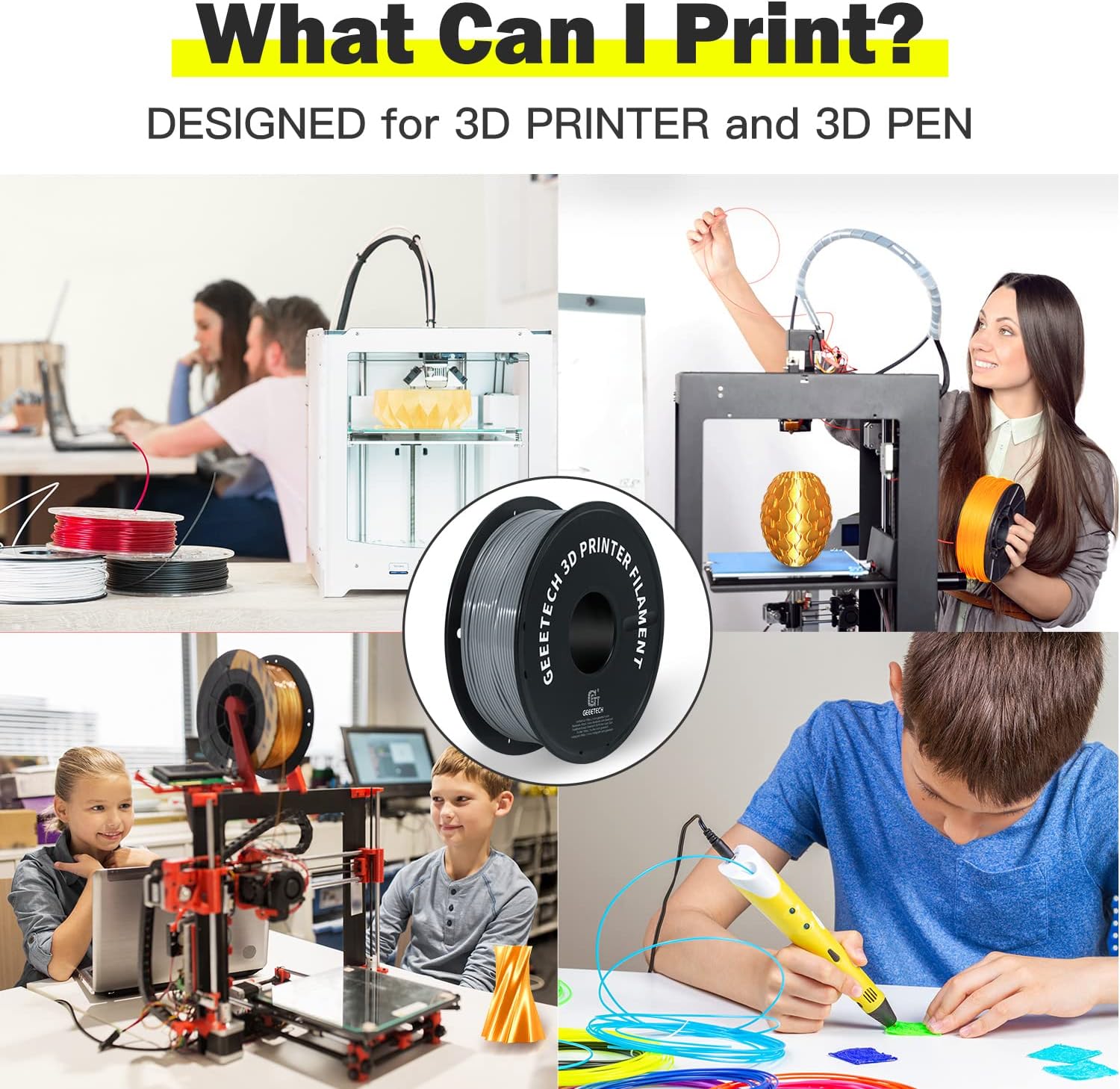 Thumbnail 4 de GEEETECH TPU filament 1.75mm Schwarz 500g