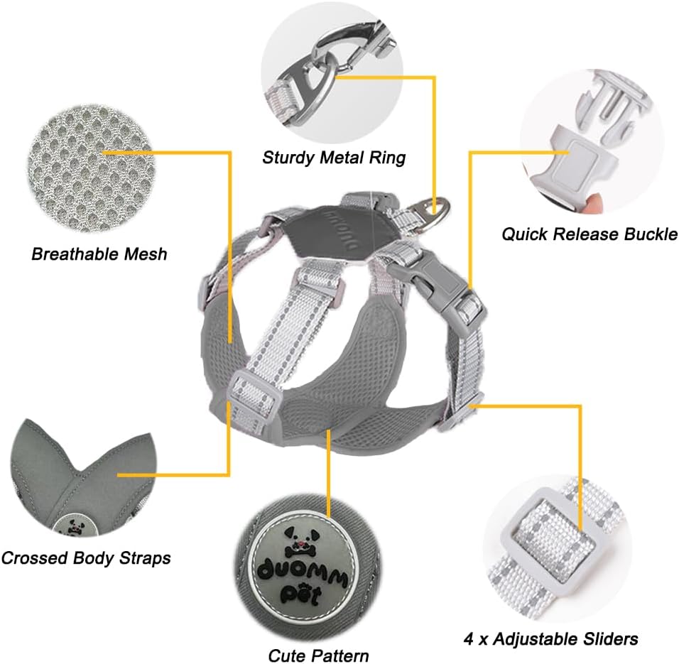 Detalle 2 de FEimaX No Pull Dog Harness and Lead Set for Small to Medium Dogs