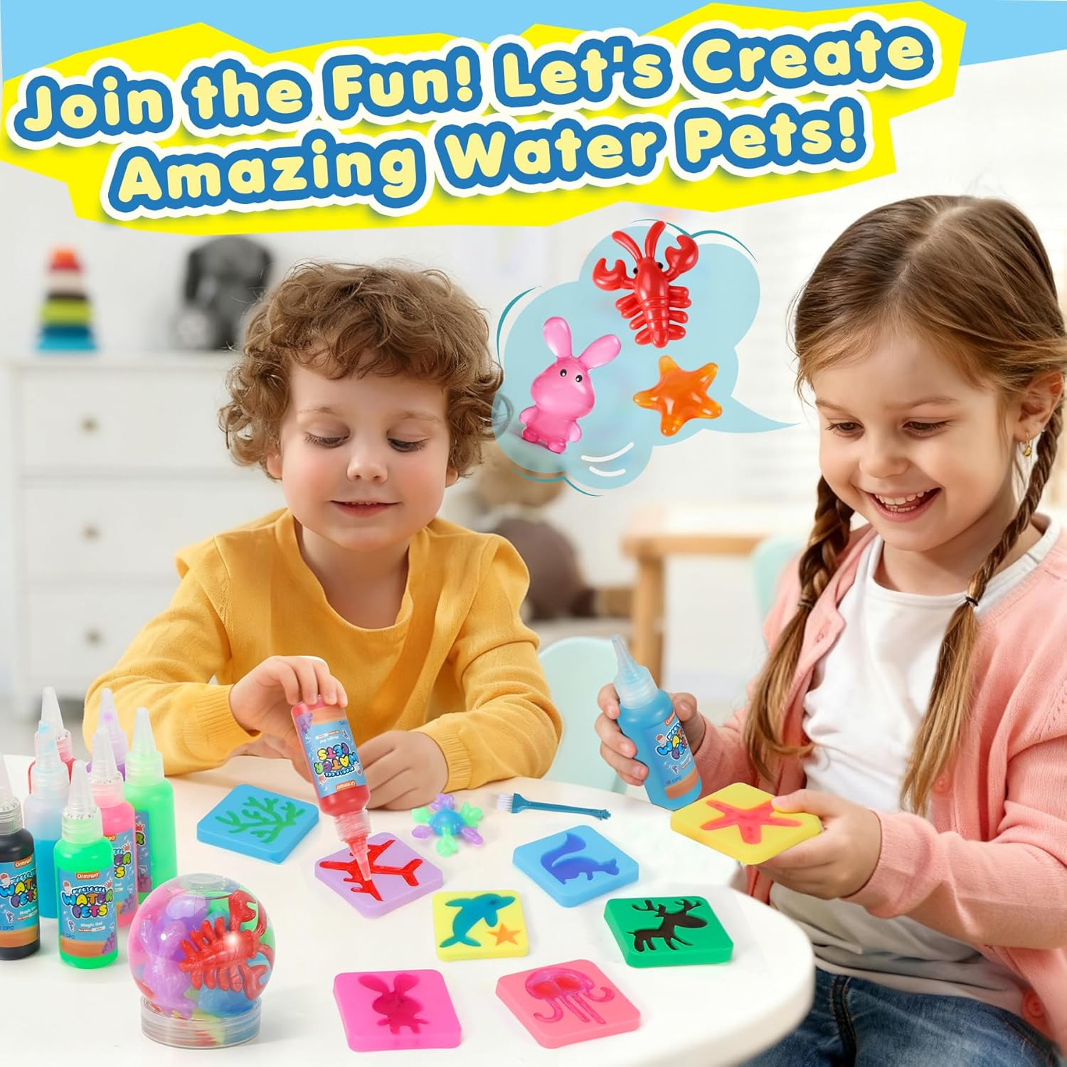 Thumbnail 2 de URMYWO Magic Water Elf Toy Kit – DIY 3D Magic Gel Pet Set with 20 gels & 24 moulds