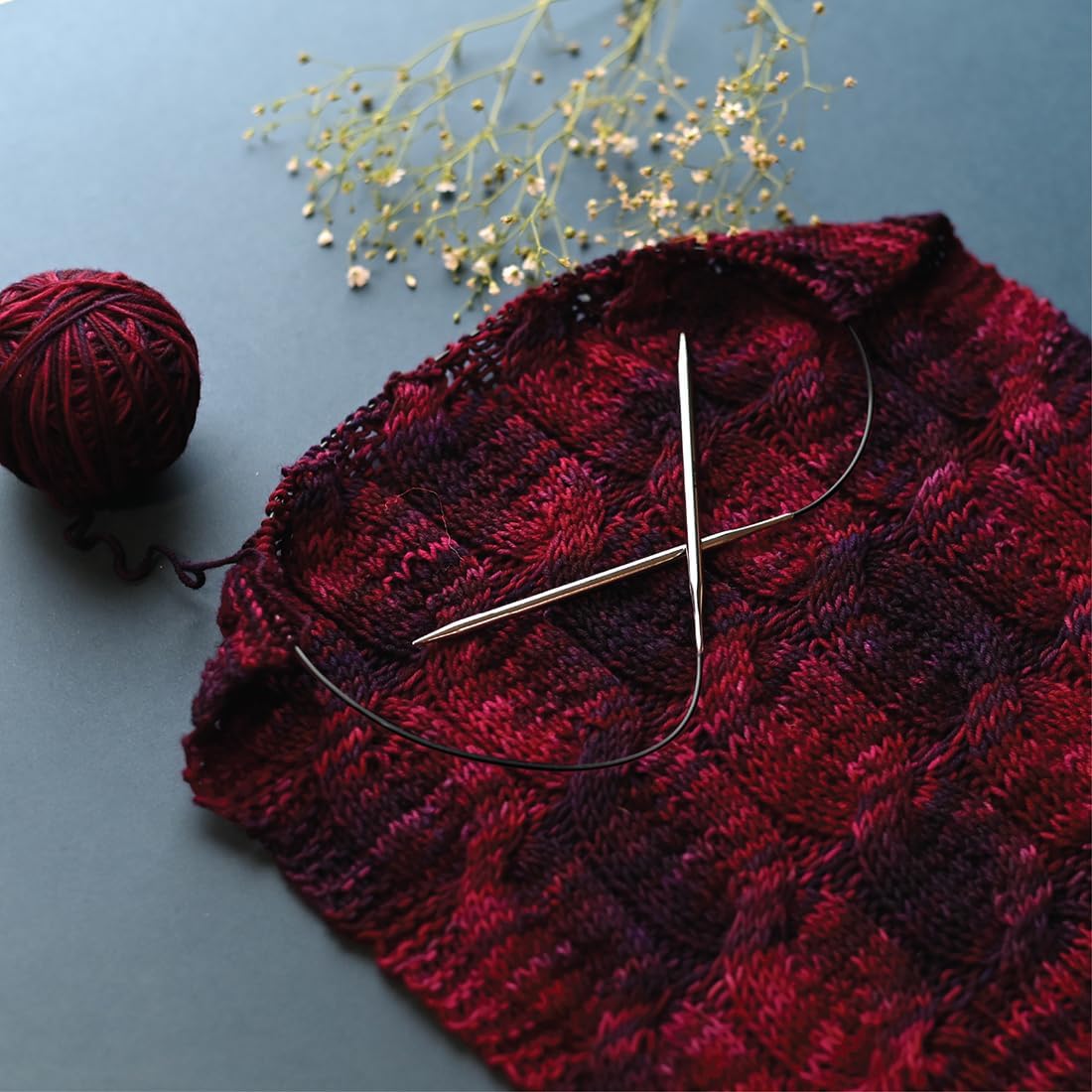 Thumbnail 5 de KnitPro Nova Metal – druty na żyłce 3,00 mm, 25 cm, mosiężne