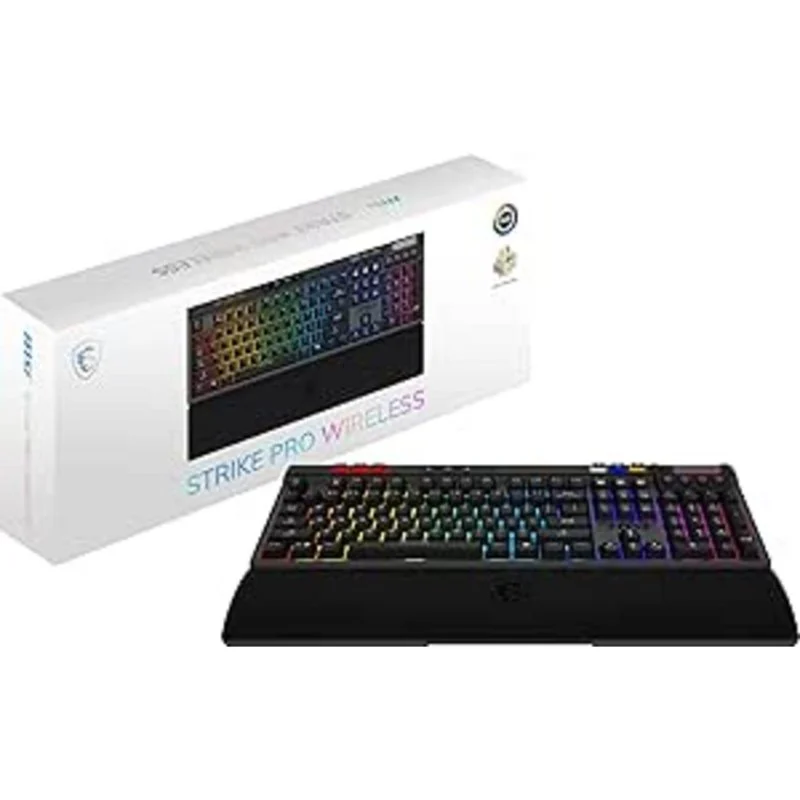 Detalle 2 de Teclado mecánico MSI Strike Pro Wireless ES: autonomía, precisión y personalización en un formato compacto