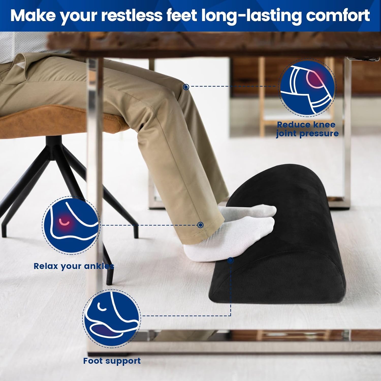 Thumbnail 3 de Under-Desk Footrest, Soft Foam