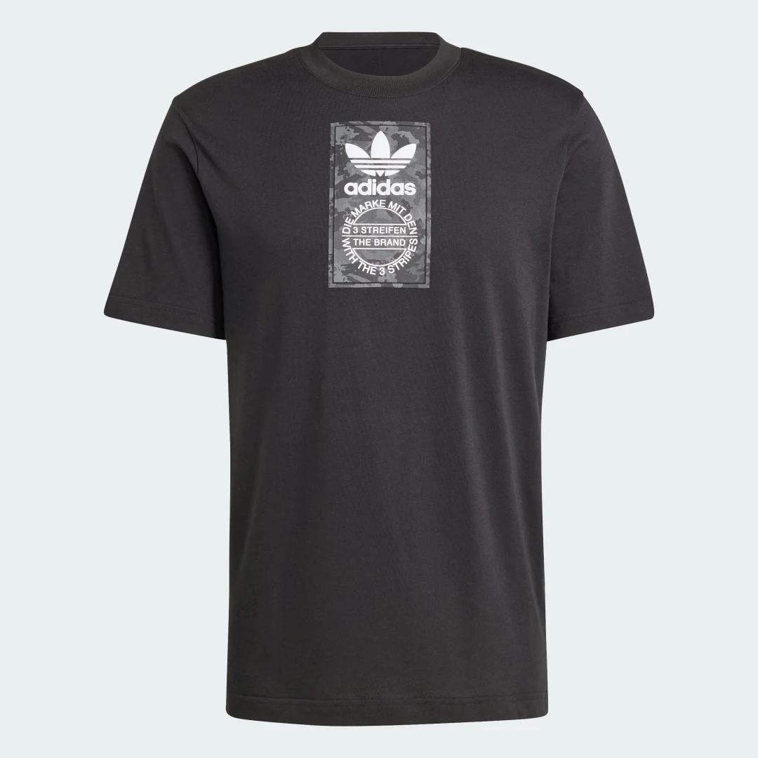Detalle 2 de Adidas Camiseta Camo Label Negro