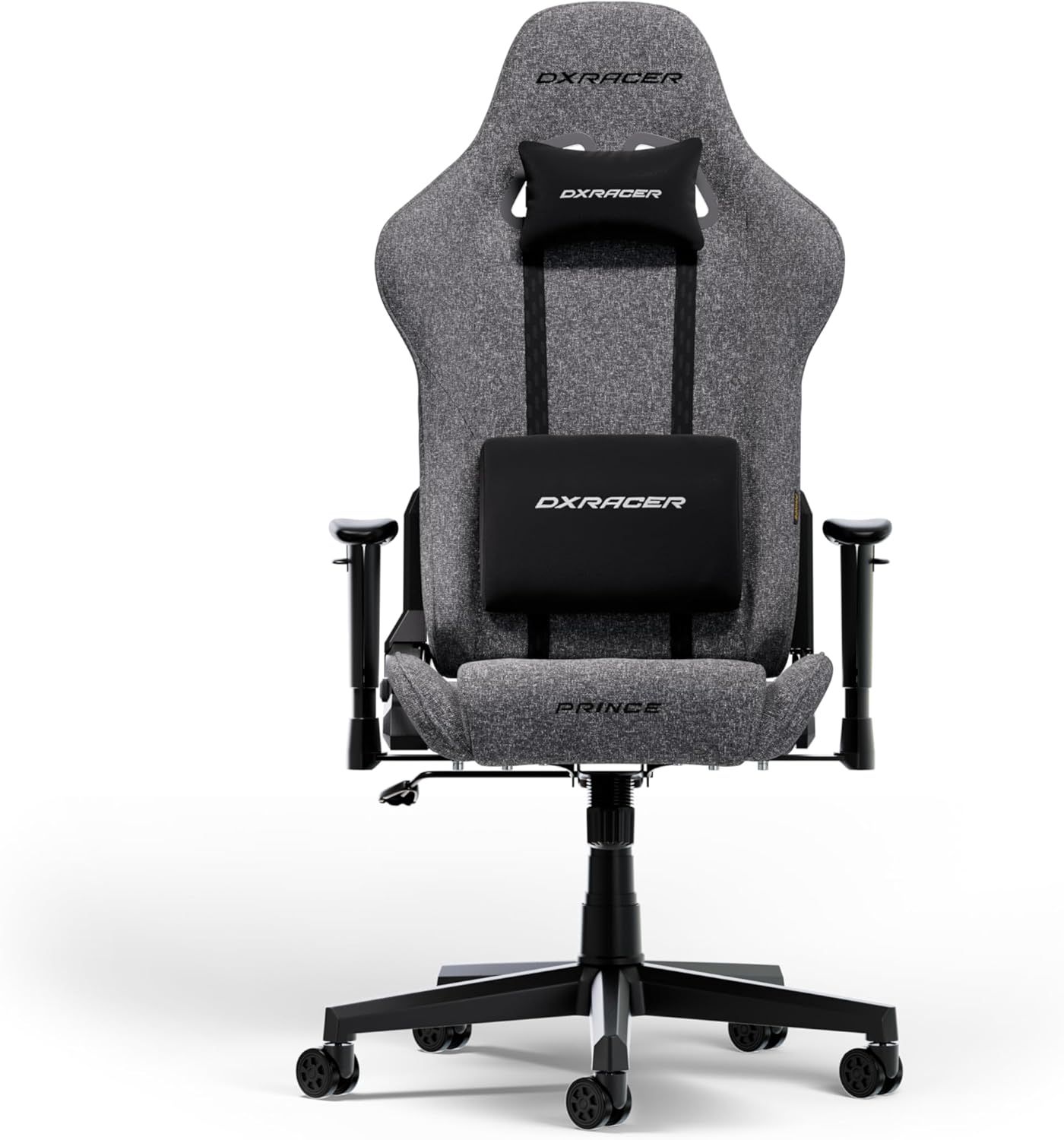 Thumbnail 2 de DXRacer Prince L Gris en tissu — chaise gaming ergonomique pour PC et consoles