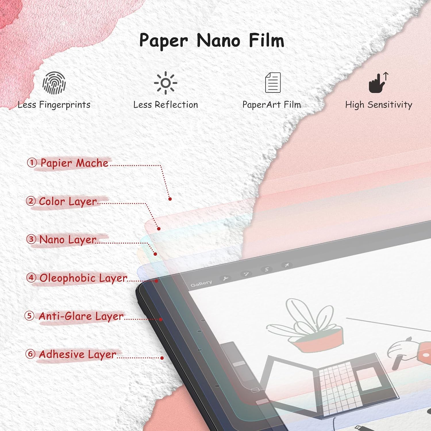 Detalle de BERSEM 2 films d'écran pour iPad 10,2 pouces ⚙