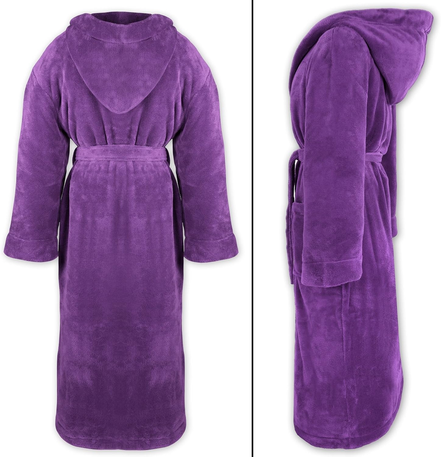 Detalle 2 de Gräfenstayn Unisex Kuschelfleece Bademantel Kimono