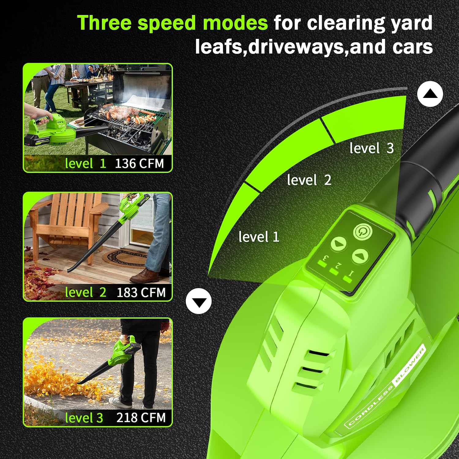 Detalle de 20V Cordless Leaf Blower 2 x 2.0Ah batteries 🍃