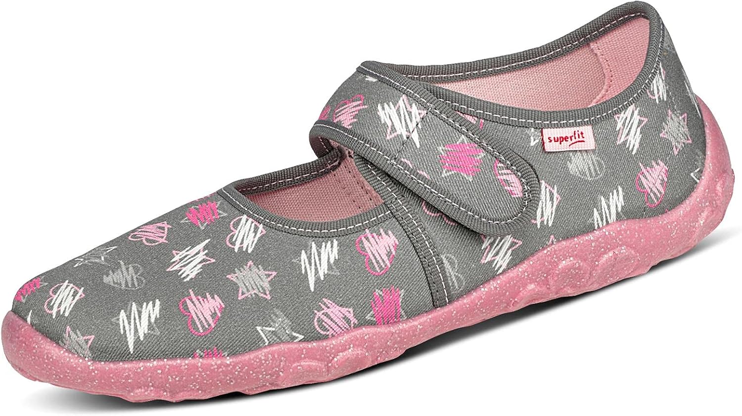 Detalle de Superfit Mädchen Bonny Hausschuhe, Dunkelblau 8090, Gr. 36 EU Weit