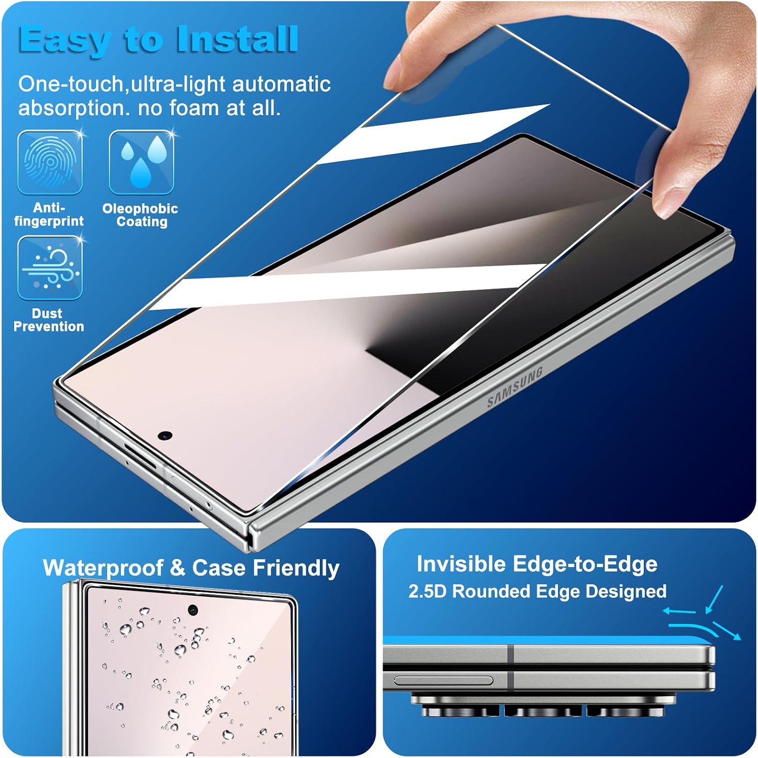 Detalle de Letosan Screen Protector for Samsung Galaxy Z Fold 8
