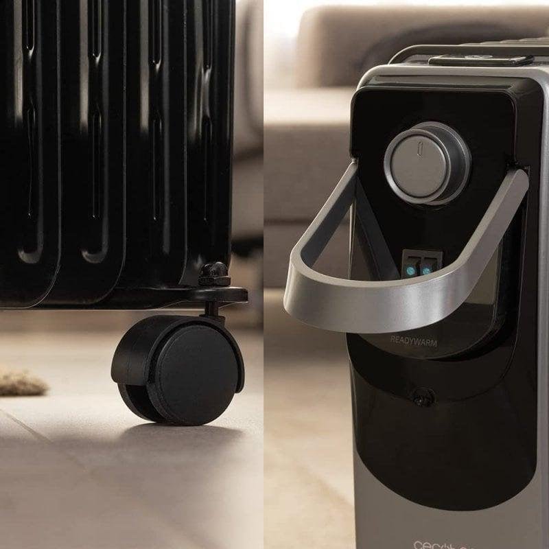 Detalle 2 de Cecotec ReadyWarm 11000 Space 360 Black: Radiador de Aceite 11 Elementos 2500 W