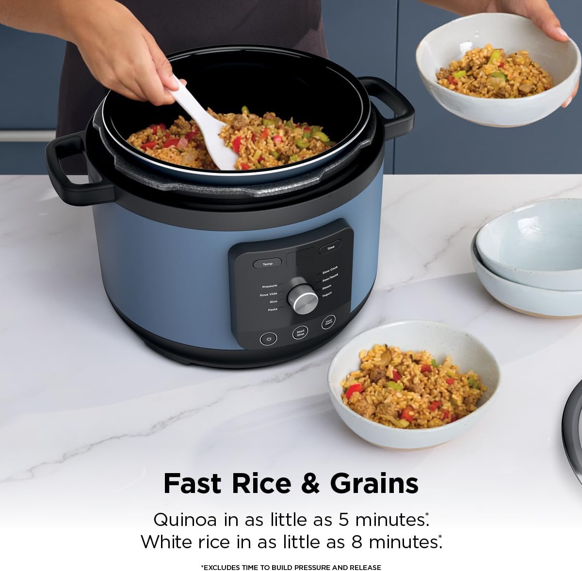 Thumbnail 5 de Ninja HyperHeat 9-in-1 Electric Pressure Cooker (PC201) — 6.5 Qt Multi Cooker with Sear/Sauté, Slow Cook & Sous Vide