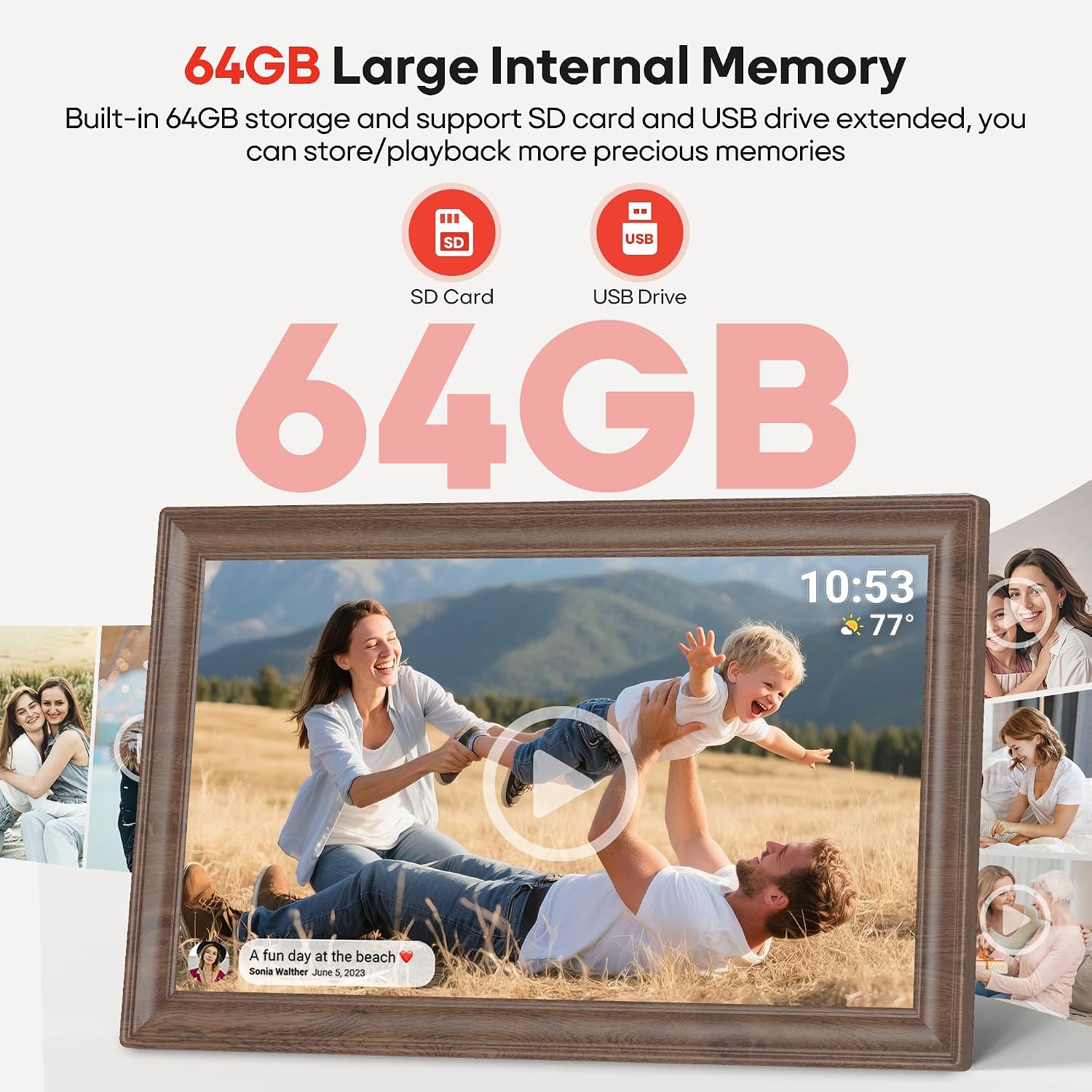 Detalle de Frameo 15.6‑inch WiFi Digital Photo Frame 64GB