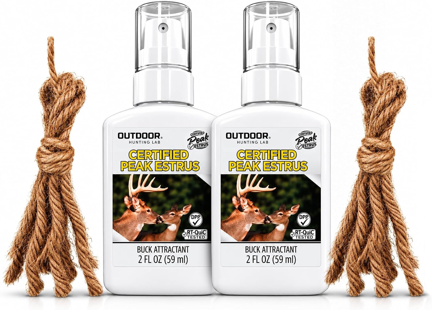 Detalle de Outdoor Hunting Lab Doe Estrus Deer Scent, 30+ pg/ml, 2 oz 2-Pack