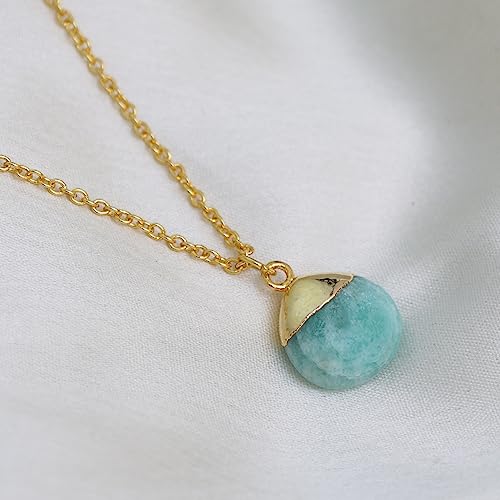 Thumbnail 6 de Gempires Natural Amazonite Teardrop Pendant