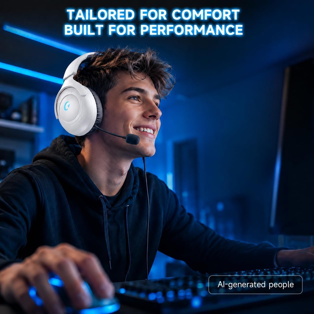 Thumbnail 2 de Wireless Gaming Headset for PC, PS5, PS4 – 4 Connection Modes, 50mm Drivers, 45h Battery