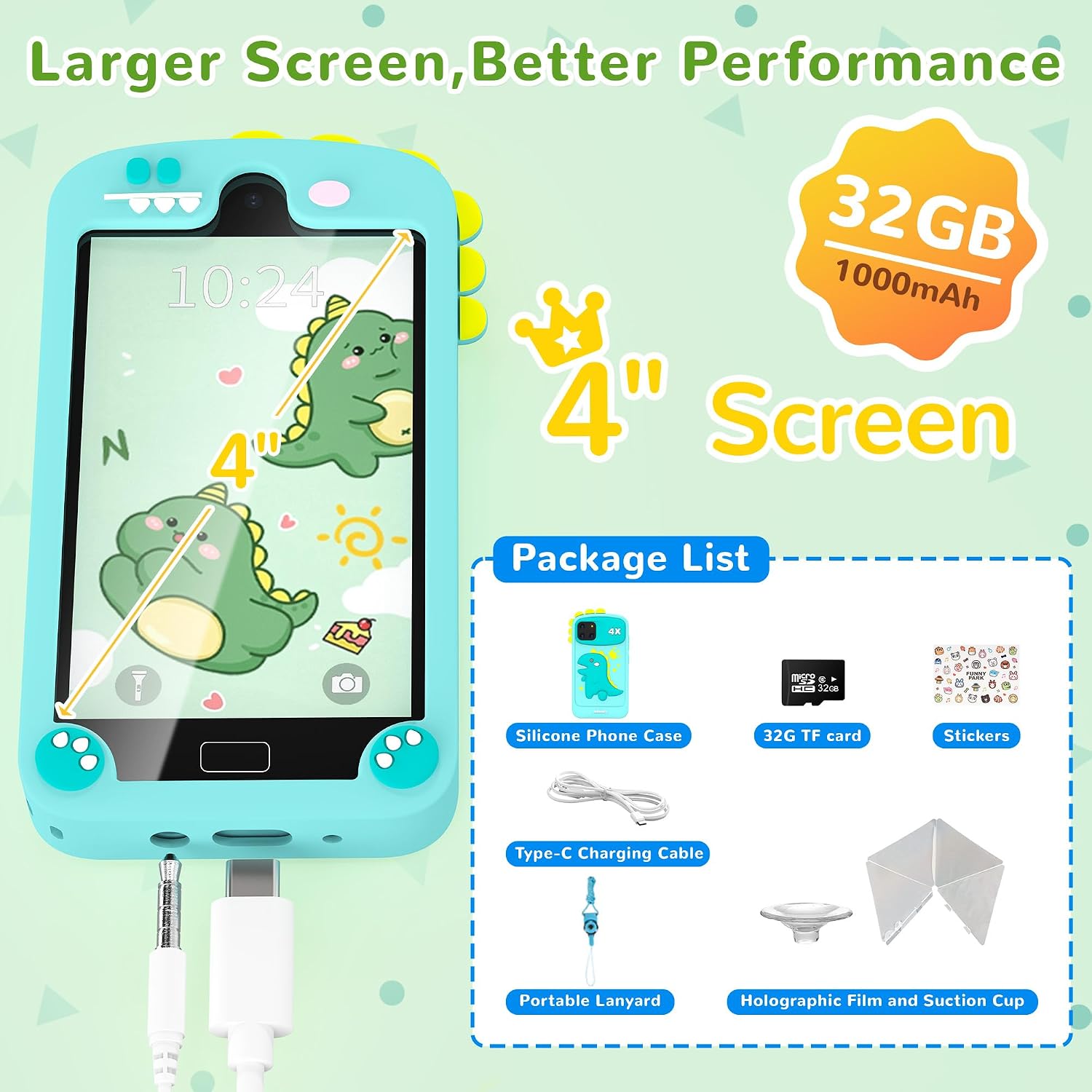 Detalle 2 de YIFOCO Kids Smart Phone 4" touchscreen