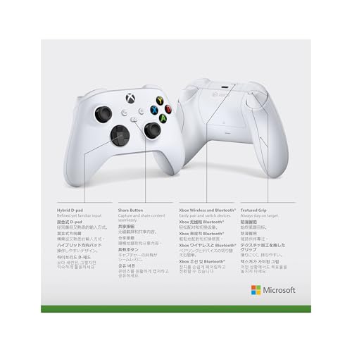 Thumbnail 7 de Xbox Wireless Gaming Controller (Robot White) — Enhanced Comfort, Versatile Connectivity