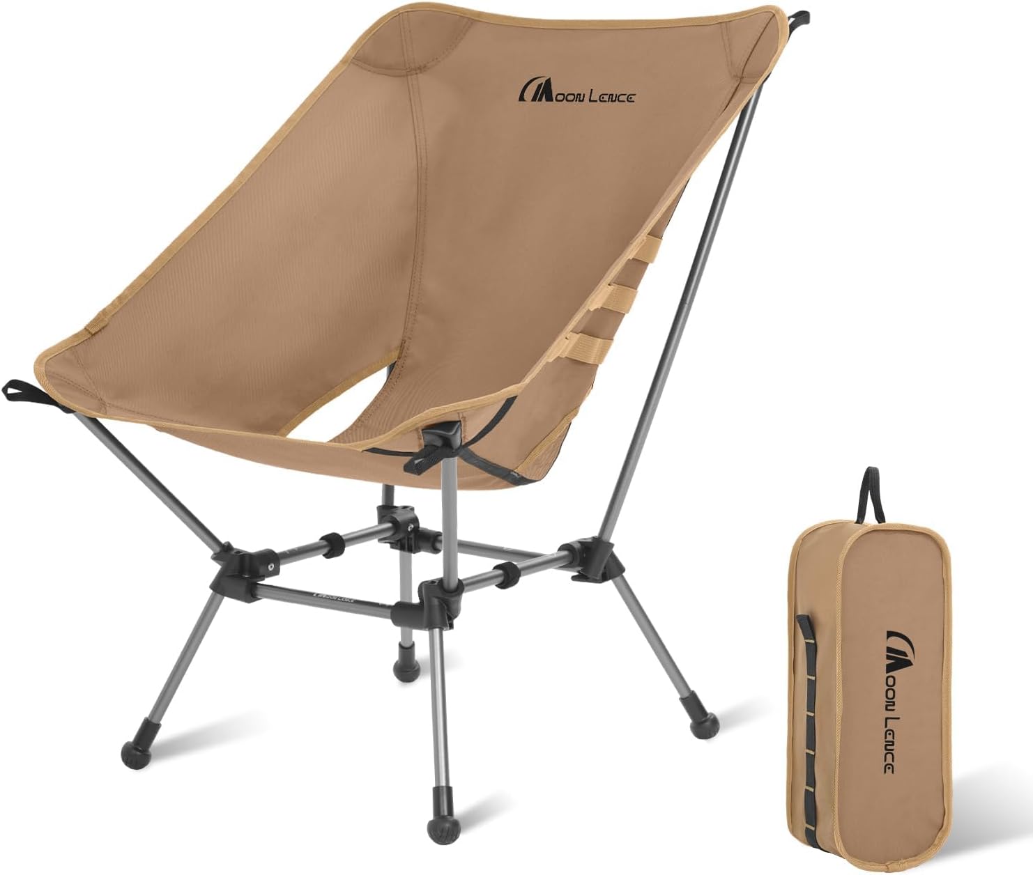 Detalle de MOON LENCE SFplus Plus Camping Chair, Lightweight Folding Design, 330 lb Capacity