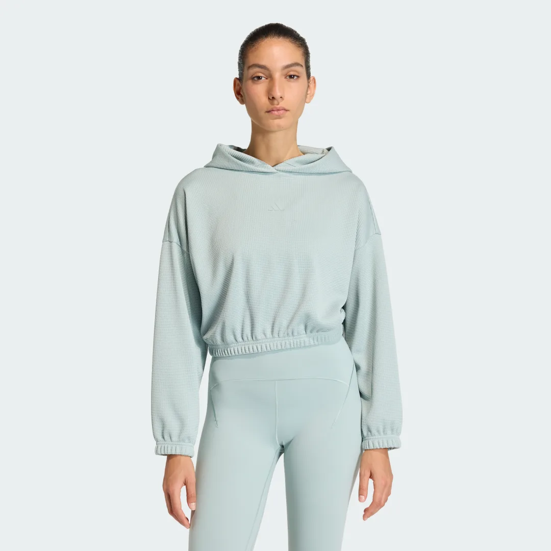 Detalle de Chaqueta de yoga Adidas Verde