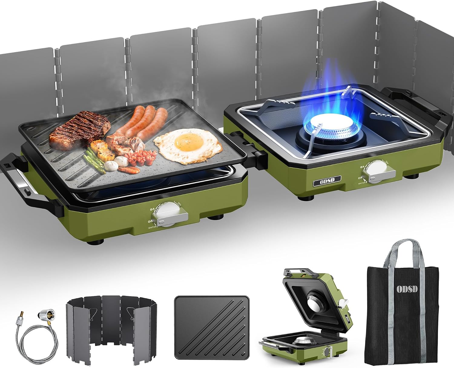 Detalle de ODSD 2 Burner 20000 BTU camping stove