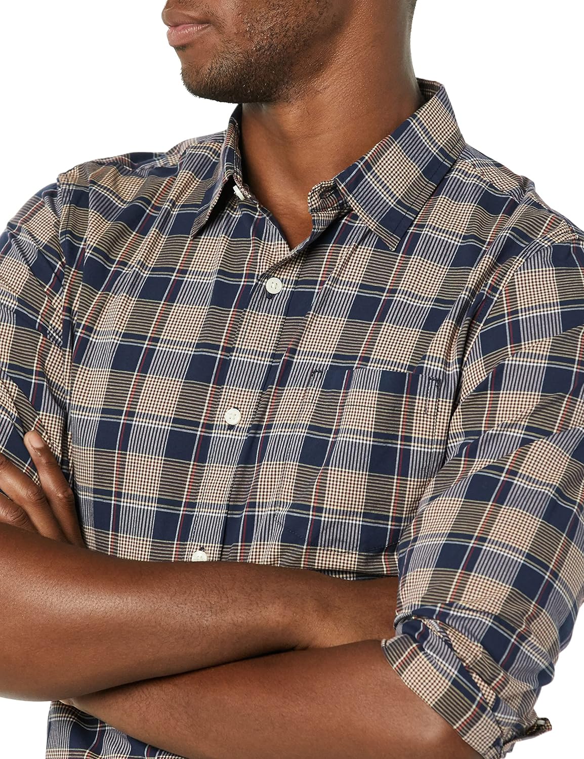 Thumbnail 4 de Amazon Essentials Men's Long-Sleeved Slim-Fit Stretch Poplin Shirt