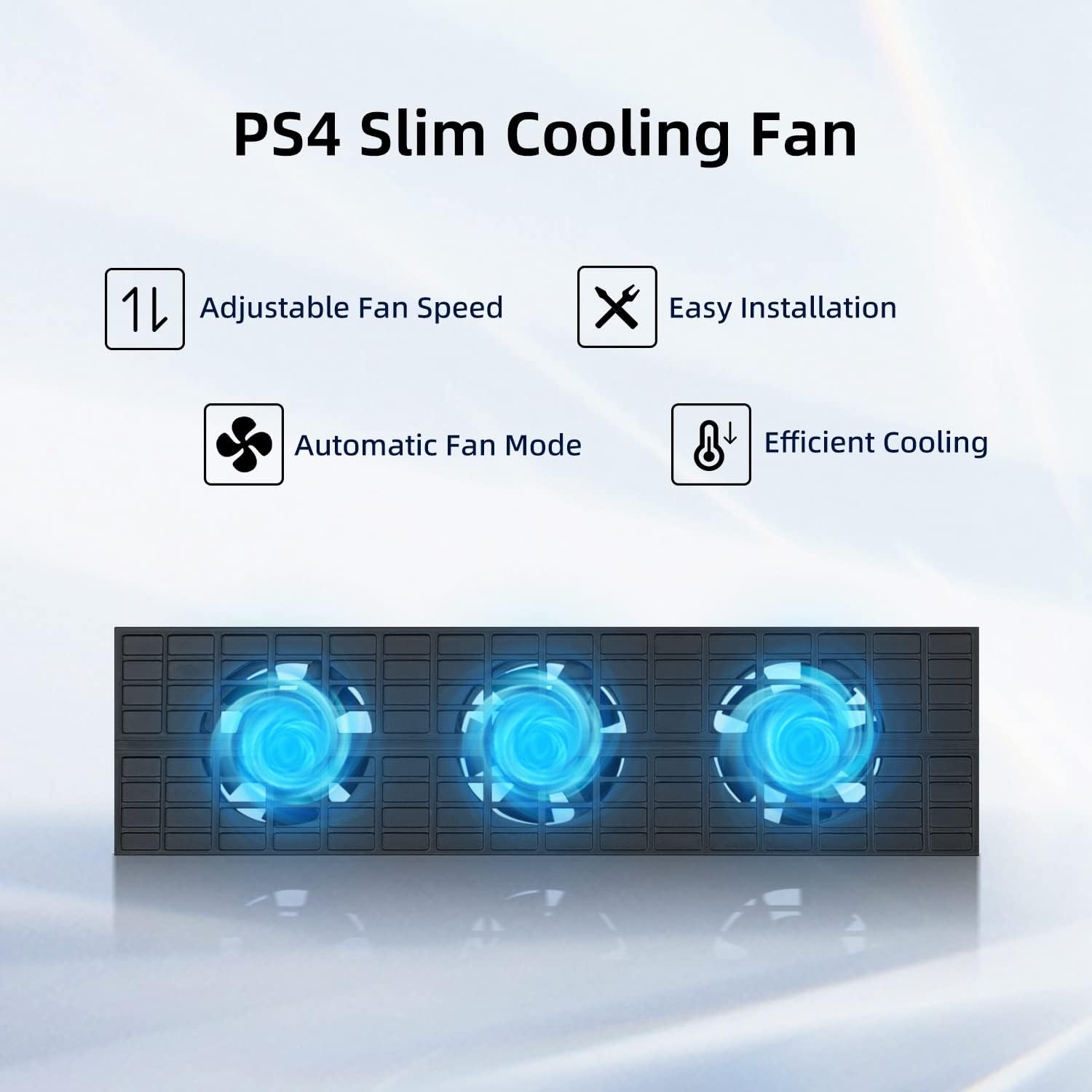 Thumbnail 2 de Mcbazel Ventola raffreddamento 3 ventole per PS4 Slim