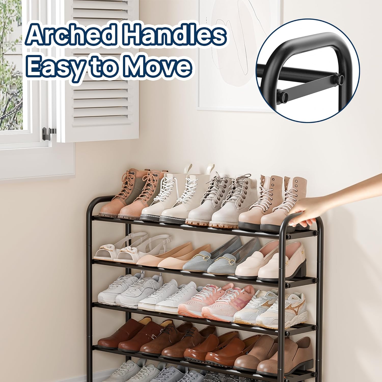 Thumbnail 6 de EnjoyBasics Expandable 4‑Tier Shoe Rack