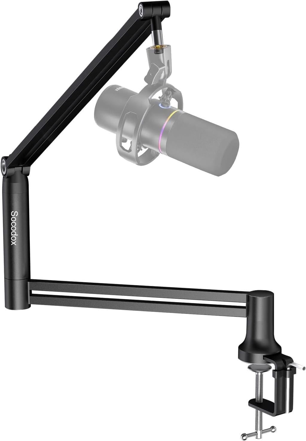 Detalle de Socodox Bras de Microphone à Profil Bas pour Streaming & Podcasting